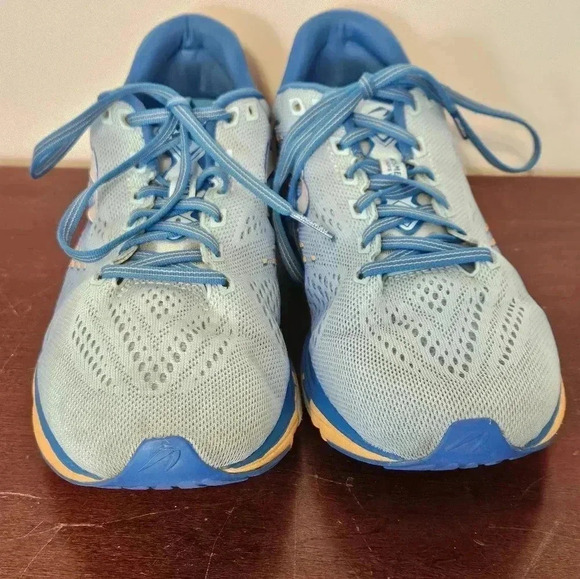 NEWTON Kismet 8 Ladies Running Sneakers | Light Blue, Arctic, Orange | Size 10 - Picture 4 of 11